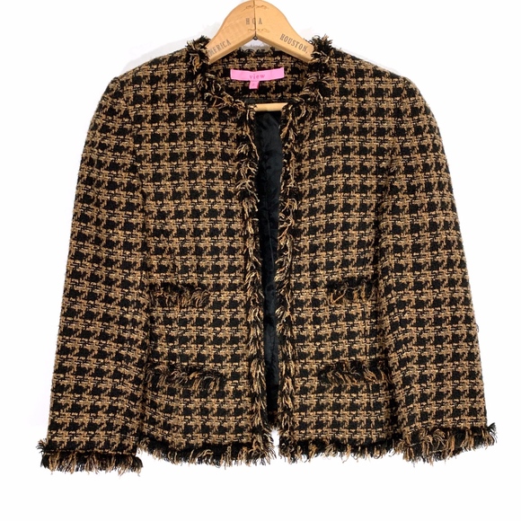 View Jackets & Blazers - Brown Tweed 3/4 Sleeve Blazer